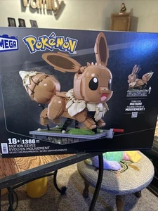 MEGA Pokemon Movimiento Eevee Juego de Construcción de Juguete Mecanizado, 1366 Ladrillos y Piezas. - Imagen 1 de 1