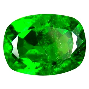 1,46 ct AAA+ Erstklassige Kissenform (8 x 6 mm) Grün Chromdiopsid Edelstein - Bild 1 von 1