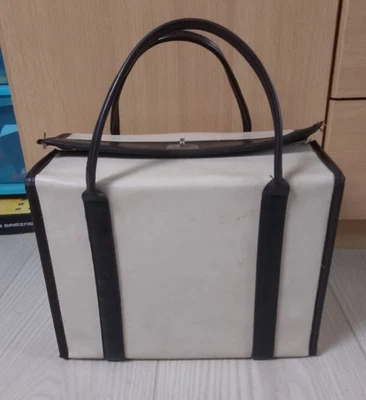 Ancien Sac À Langer " Baby Relax" Rigide Vintage Simili Cuir  - Photo 1/4