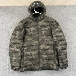 Eddie Bauer EB650 Jacket Mens Small Camo Hooded Down Puffer Full Zip Outdoor - Picture 1 of 13