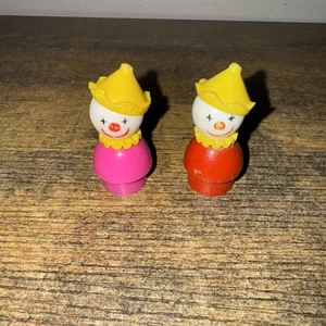 Lote de 2 payasos Fisher-Price vintage - Imagen 1 de 2