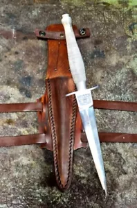 British Army Sykes Commando Dagger Fighting Knife 3rd Pattern Steel Handle - Bild 1 von 5