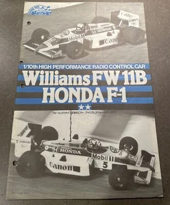 58069 Tamiya Williams FW-11B F1 - Honda Original Edition -Manual / Instructions - Picture 1 of 3