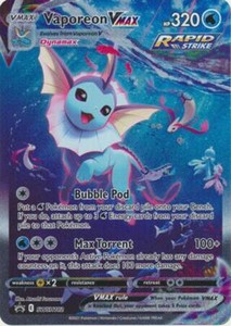 Vaporeon VMAX - SWSH182 - Pokemon Promo Sword & Shield Alternate Art Card NM