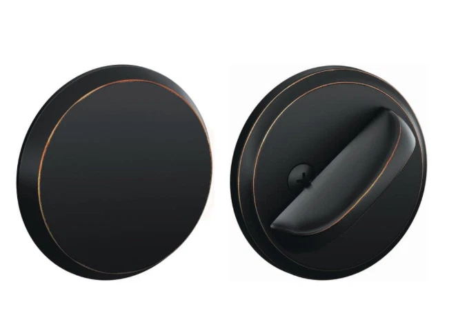 Schlage B81 One-Sided Thumbturn with Exterior Plate - Image 1 of 1