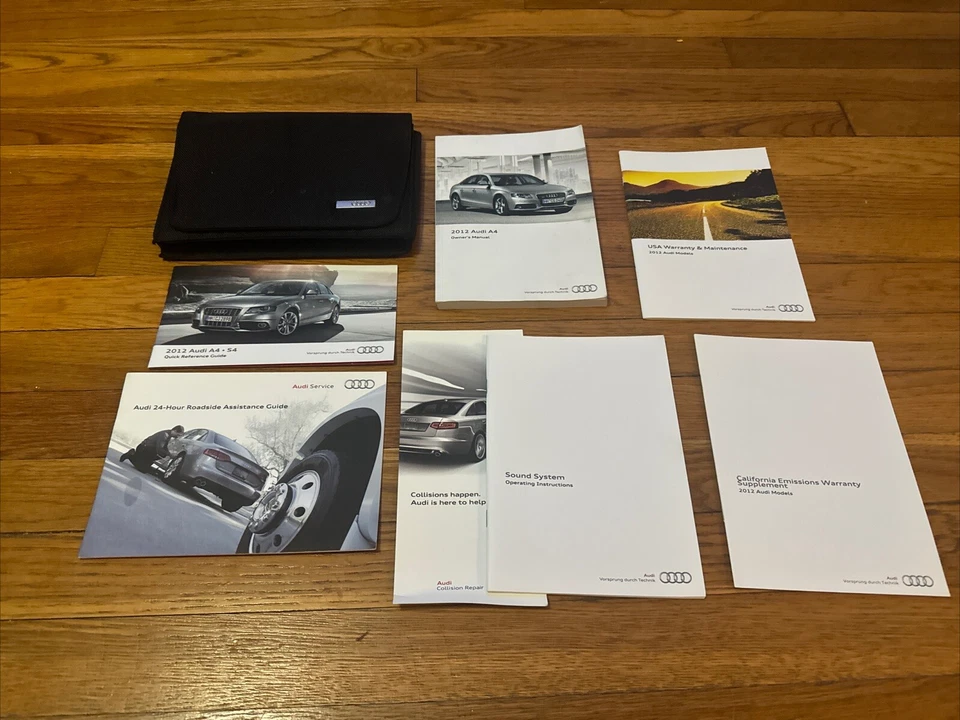 Audi A4 2012 manual del propietario con estuche OEM envío gratuito Foto 1 de 1