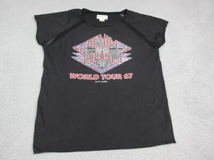 Ralph Lauren Shirt Womens Small Black Denim & Supply World Tour Casual Ladies - Picture 1 of 11
