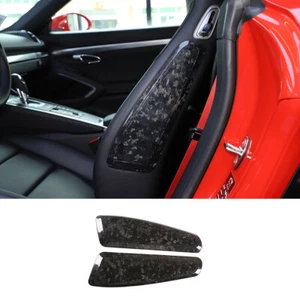 Cubierta del panel de embellecedor lateral del asiento interior de carbono forjado para Porsche 718 911 15-20 - Imagen 1 de 8