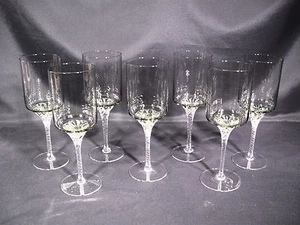 Toscany Roberta Gray Water Goblet Group of 7 - Picture 1 of 12