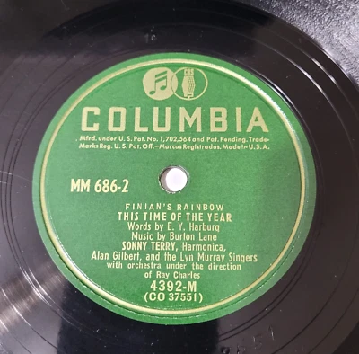 78 Musical FINIAN'S RAINBOW This Time Of Year/When I'm Not Near The Girl I Love - Image 1 of 2