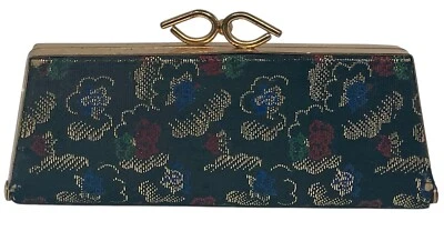 Spectapurse Opticase-Vintage 50's-Eyeglass Case Only-Tapestry Floral-Kisslock - Image 1 of 4
