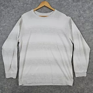 Bonobos Herren Langarm Tee T-Shirt Gr. L Standard Fit grau & weiß gestreift - Bild 1 von 9