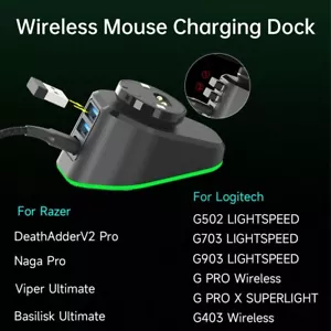 Maus Ladestation für Razer DeathAdder V2 Pro/Naga Pro/Viper/Basilisk Ultimate - Bild 1 von 12