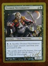 Doomed Necromancer black creature Onslaught MtG Magic: The Gathering 2003 Worlds