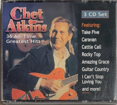 Chet Atkins: 36 All-Time Greatest Hits (3 disc CD Set, 1998, BMG) Foto 1 de 2