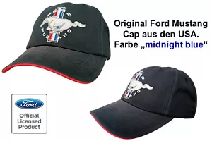 Gorra Ford Mustang, gorra de béisbol gorra, azul oscuro, importación de EE. UU., original EE. UU. - Imagen 1 de 6