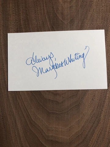 Margaret Whiting Country Music Singer Autograph Signature Signed Card Cover