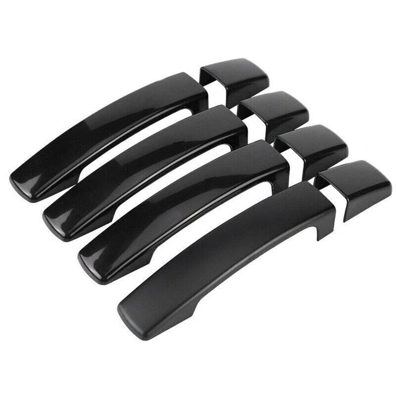 For 2005-09 Land Rover LR2 LR3 Glossy Black Car Exterior Door Handle Cover Trim Foto 1 de 4