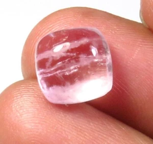 Pietra preziosa liscia morganite naturale 9x9,5 mm cuscino rosa cabochon 3,9 ct fai da te mg-11 - Foto 1 di 8
