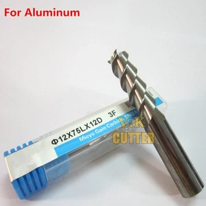 1 especial para fresa de aluminio 3 flautas diámetro 12,0 mm * 12 mm SHK cortador de carburo de tungsteno - Imagen 1 de 2