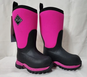 Muck Kid's Girl Boots Rugged Ll Rubber Snow Boot, Pink/Black, C7 - Picture 1 of 12