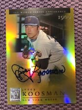 Jerry Koosman Autographed / Signed 2003 Topps Tribute World Series Gold