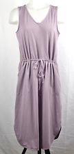 Garnet Hill Amethyst Purple Recycled Easy Knit Tank Dress M (8-10)