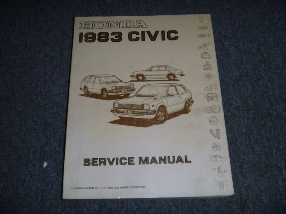 Honda Civic 1983 sedán camioneta hatchback taller manual de reparación DX FE  Foto 1 de 1
