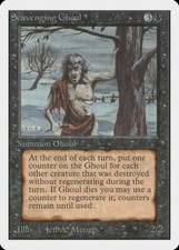 Scavenging Ghoul Unlimited PLD Black Uncommon MAGIC GATHERING CARD ABUGames