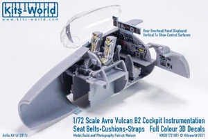 KW3D1721001 Kits-World 3D Decals 1:72 Avro Vulcan B.2 Instrumentation & Harness - Picture 1 of 3