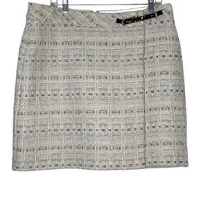 Karl Lagerfeld faux wrap skirt with sparkly threading. Size 12 NWT - Picture 1 of 9