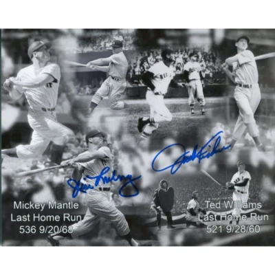 Foto conmemorativa autografiada de Jim Lonborg y Jack Fisher de 8x10 Foto 1 de 2