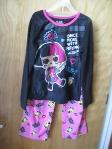GIRLS LOL PAJAMA SET FLEECE SIZE 10 WINTER FALL - Picture 1 of 2