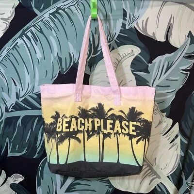 Bolso de Mano H&M Beach Please Tropical Palmera Foto 1 de 4