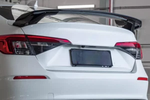 HP Style ABS Rear Trunk Spoiler Wing For 2022-2025 Honda Civic Gloss Black Sedan - Picture 1 of 5