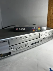 Sylvania DVC840F VCR Player VHS Recorder TESTED DVD BROKE. Sealed Recordable VHS - Picture 1 of 18