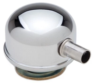 Chrome Oil Filler Breather Cap With Tube - Twist In / Twist On Style - Image 1 of 2