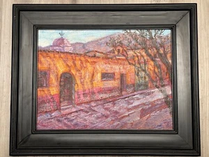 Will Caldwell Öl/Leinwand Tafel "September Street Ajijic, Mexiko" Top - Bild 1 von 4