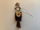 Scarecrow sunflower Thanksgiving feather tree ornaments gift tag item# TE