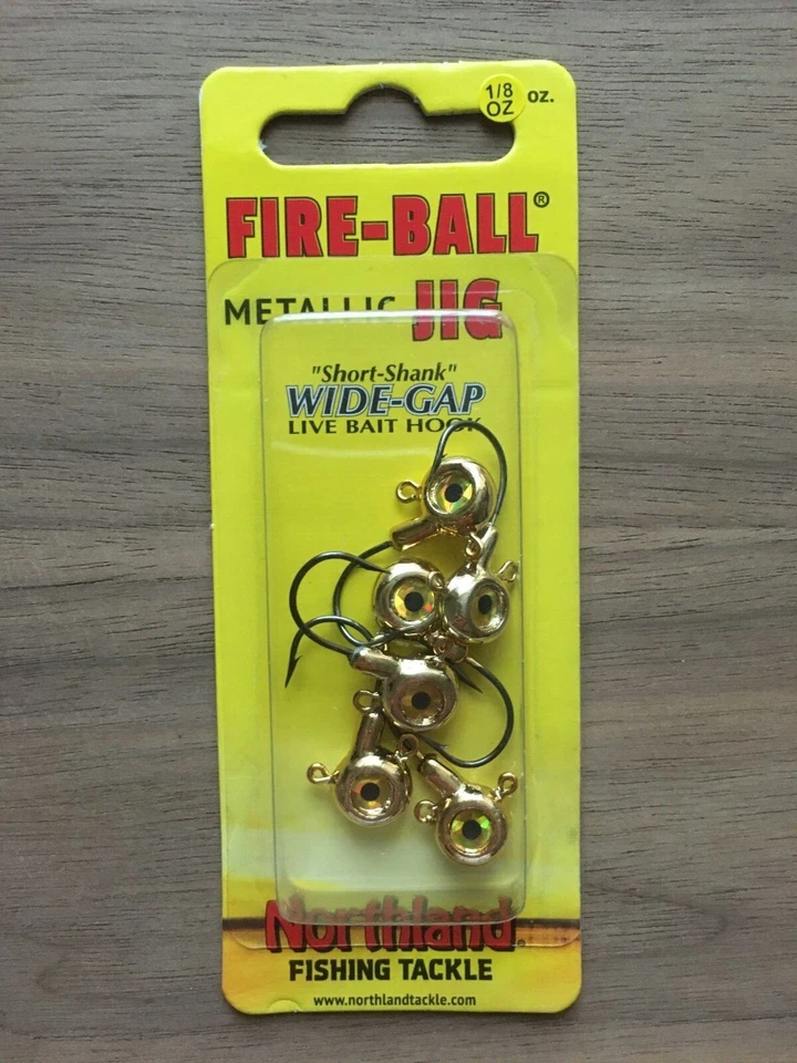 Equipamento de pesca Northland - Metallic Fire-Ball Jig® - 1/8 oz. - Várias cores - Imagem 1 de 1