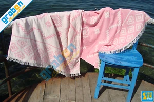 100 % BAUMWOLLE LUXUS PESHTEMAL, STRANDHANDTUCH, SPA SAUNA FITNESSSTUDIO YOGA PICKNICKHANDTUCH - Bild 1 von 7