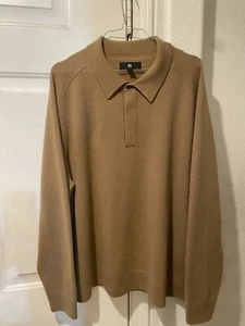 Herren Neu ohne Etikett Banana Republic BR 100 % Kaschmir Langarm Pullover Polopullover XL - Bild 1 von 11