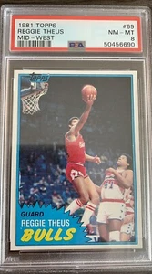 1981 Topps PSA 8 Reggie Theus #69 Mid West - Graded NM-MT Basketball Card - Picture 1 of 3