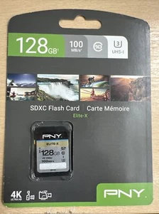 PNY Elite - X 128GB SDXC Flash Card - Picture 1 of 2