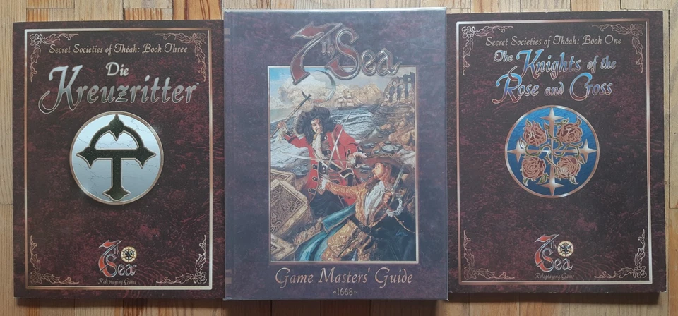 Jdr Les Secrets de la 7e Mer - Lot de 3 suppléments V1 (en VO) - Photo 1/1