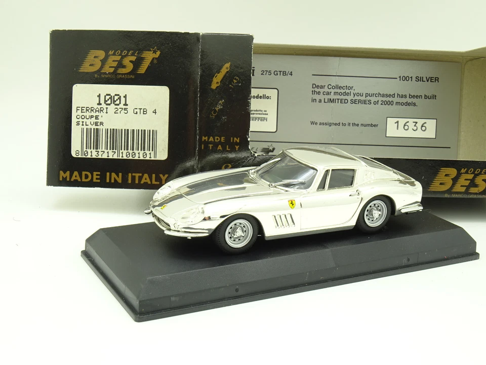 Best 1/43 - Ferrari 275 Gtb 4 Coupé Argento - Immagine 1 di 1