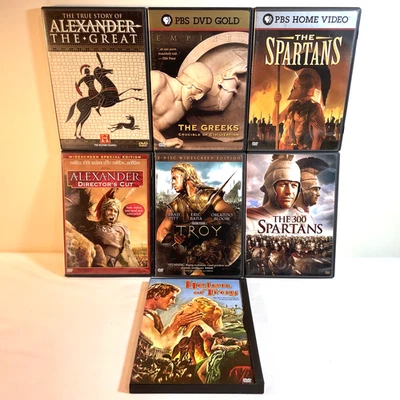 ANCIENT GREECE: 4 MOVIES / 3 DOCUMENTARIES  (DVD Lot) Action Adventure History - Image 1 of 4
