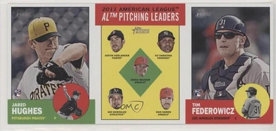 2012 Heritage Jared Hughes Justin Verlander CC Sabathia Jered Weaver Rookie RC - Image 1 of 2