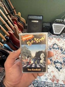 Nickelodeon Ren & Stimpy You Eediot! Audio Cassette Tape 1993 - Orange Cassette - Picture 1 of 4