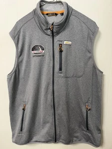 Orvis Mens Full Zip Horseshoe Hills Gray Lightweight Fleece Vest, XL - Picture 1 of 5